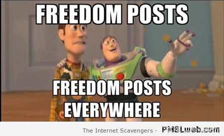 Freedom posts everywhere meme – Funny America at PMSLweb.com