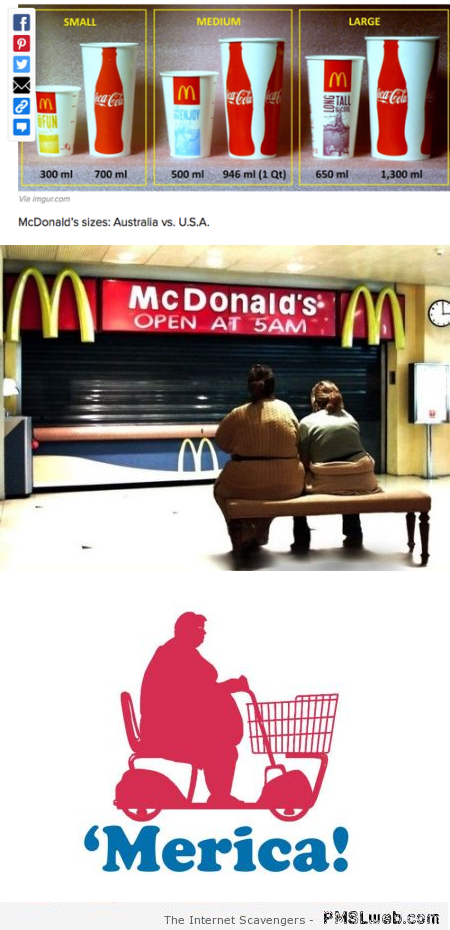 Funny McDonald’s and Americans – Funny Monday arena at PMSLweb.com