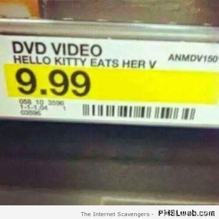 Hello kitty DVD fail – Humorous pictures at PMSLweb.com