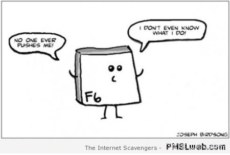 Funny F6 key cartoon – Hump day craziness at PMSLweb.com