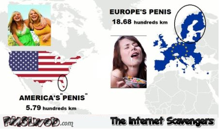 America’s penis versus Europe’s penis humor at PMSLweb.com