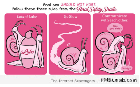 Funny anal sex advice with snails at PMSLweb.com