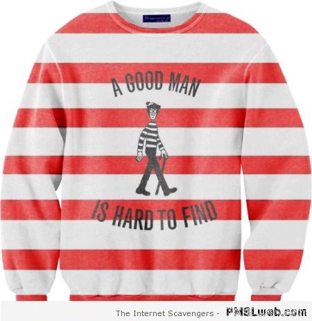 A good man is hard to find Waldo sweater at PMSLweb.com