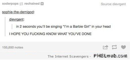 Funny Barbie girl song prank