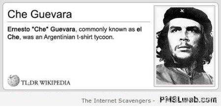 Funny Che Guevara definition at PMSLweb.com