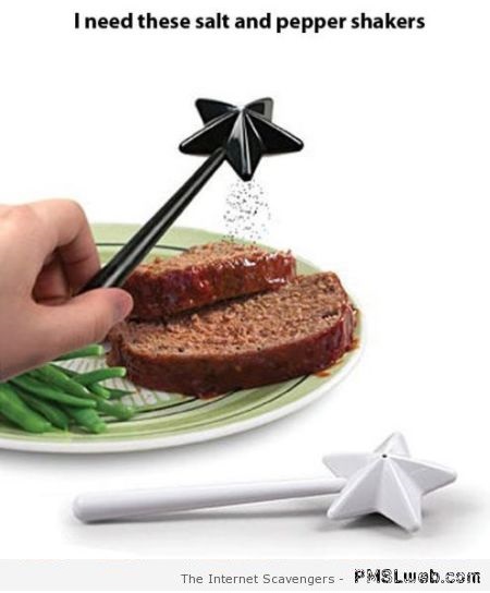 Wand salt and pepper shakers at PMSLweb.com
