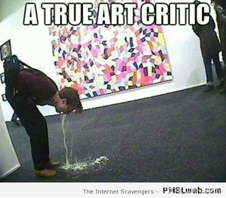 Art critic meme at PMSLweb.com