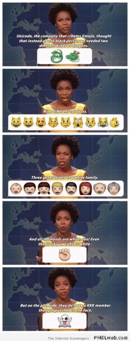 Funny racist emojis