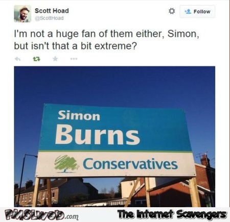 Funny Simon Burns conservatives at PMSLweb.com