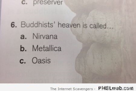 Buddhist heaven humor at PMSLweb.com