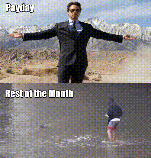 Funny payday versus rest of the month at PMSLweb.com