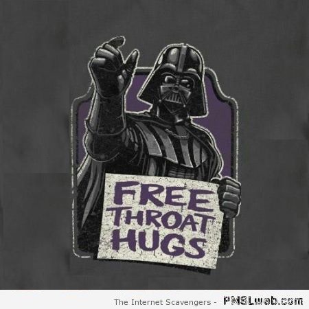 Darth vader free throat hugs at PMSLweb.com
