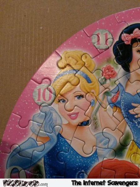 Disney Princess jigsaw puzzle fail