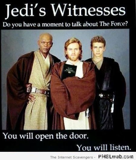 Jedi’s witnesses humor at PMSLweb.com