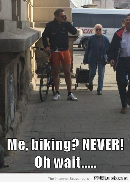 Funny biking meme – Silly Friday at PMSLweb.com
