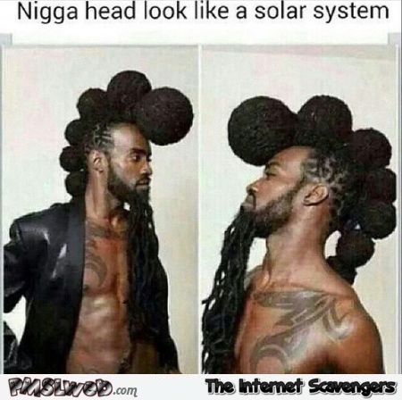 Funny solar system hairstyle at PMSLweb.com