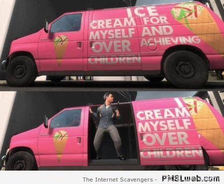 Funny video game van message at PMSLweb.com