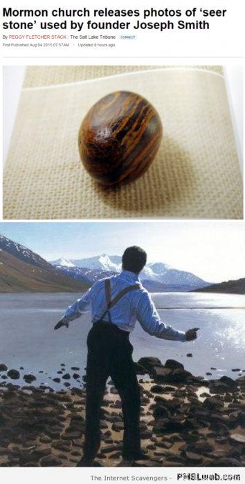 Mormon stone humor
