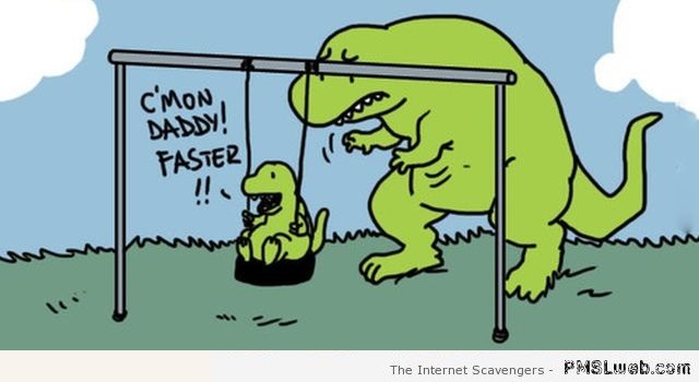 Funny T-rex parenting