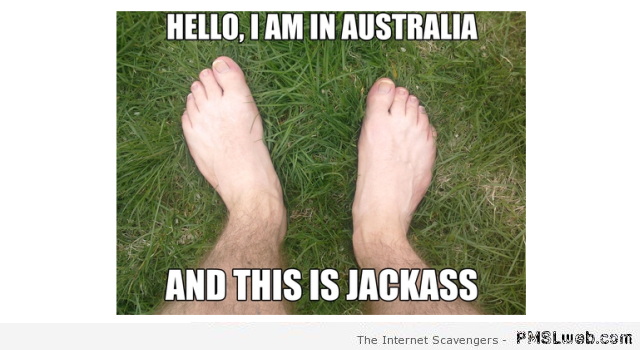 I’m in Australia and this is jackass meme at PMSLweb.com