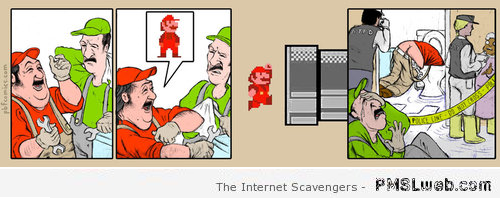 Funny Mario Bros cartoon – Funny video game world at PMSLweb.com