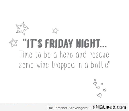 Funny Friday night quote