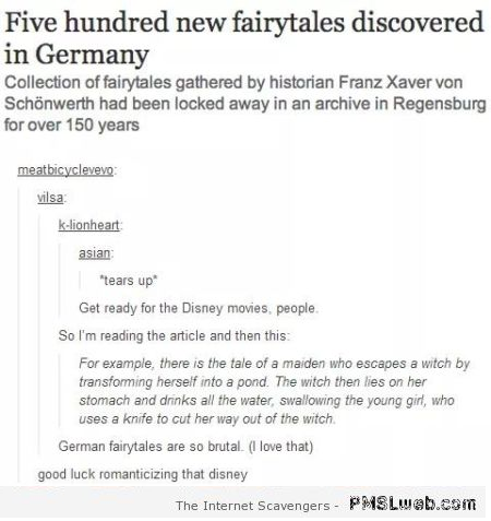 Funny Disney and German fairytales at PMSLweb.com