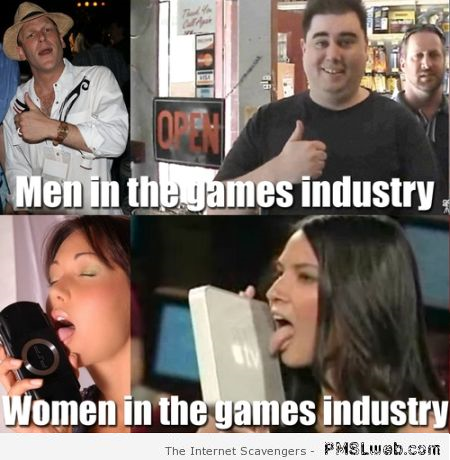 Men versus women in the games industry – Weekend funnies at PMSLweb.com