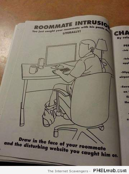 Funny adult drawing activity