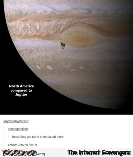 Funny North America and Jupiter at PMSLweb.com