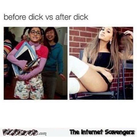 Funny before versus after dick at PMSLweb.com