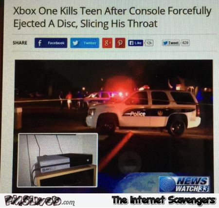 Xbox one kills teen news – Tuesday funnies at PMSLweb.com