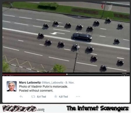 Funny Putin’s motorcade at PMSLweb.com