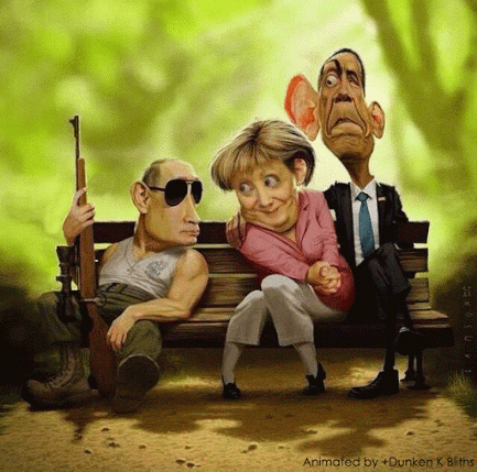 Funny Putin, Merkel & Obama animated at PMSLweb.com