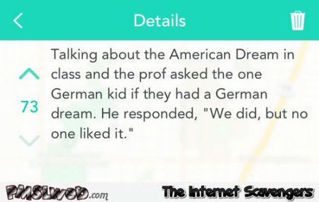 The German dream humor at PMSLweb.com