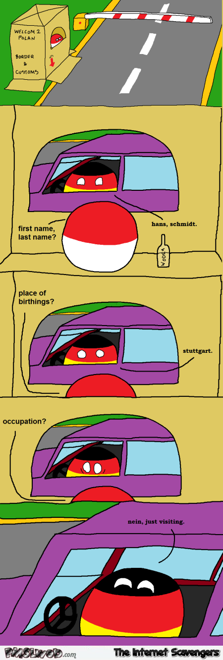 Polandball Germany occupation joke – Funny Germany at PMSLweb.com