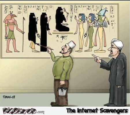 Funny extremist muslim in Egypt cartoon – TGIF fun at PMSLweb.com