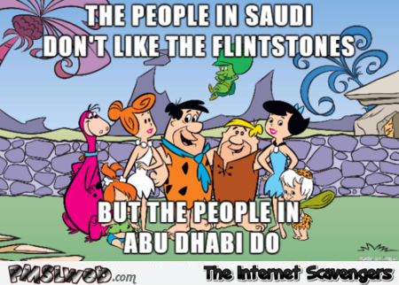 Flinstones Abu Dhabi joke – Hilarious pictures at PMSLweb.com