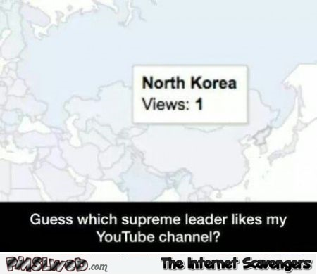 North Korea analytics humor at PMSLweb.com