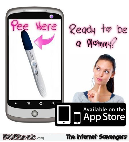 Funny pregnancy app – Saturday funnies at PMSLweb.com