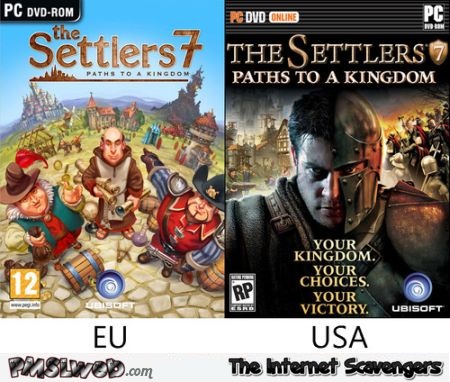 Settlers game EU versus USA humor at PMSLweb.com