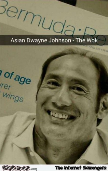 Asian Dwayne Johnson humor