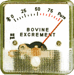 Funny bovine excrement meter – Tuesday sarcastic lol at PMSLweb.com
