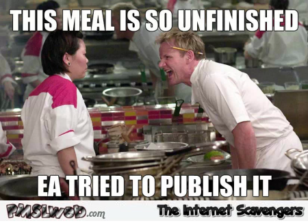 This meal is so unfinished Gordon Ramsay meme at PMSLweb.com