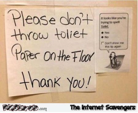Funny Microsoft clippy in the toilet