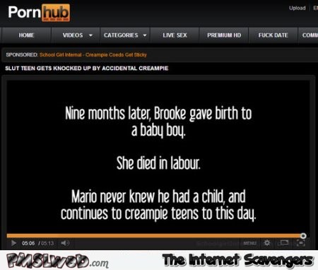 Funny porn story conclusion at PMSLweb.com