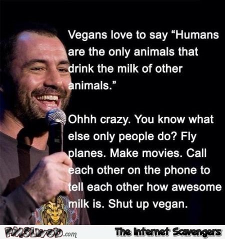 Funny vegans joke at PMSLweb.com