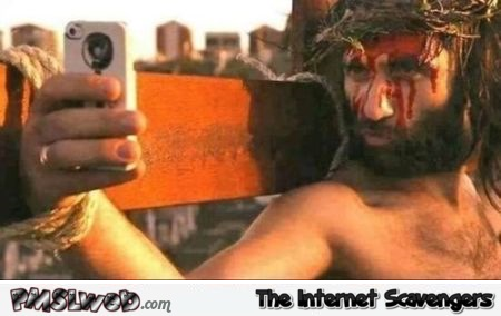 Funny Jesus selfie at PMSLweb.com