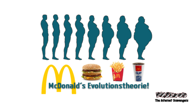 Funny McDonalds evolution theory – LOL pictures at PMSLweb.com