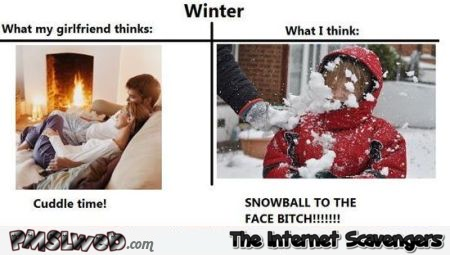Winter what my girlfriend thinks versus meme funny at PMSLweb.com